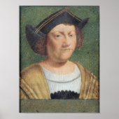 Portret van Christopher Columbus Poster (Voorkant)