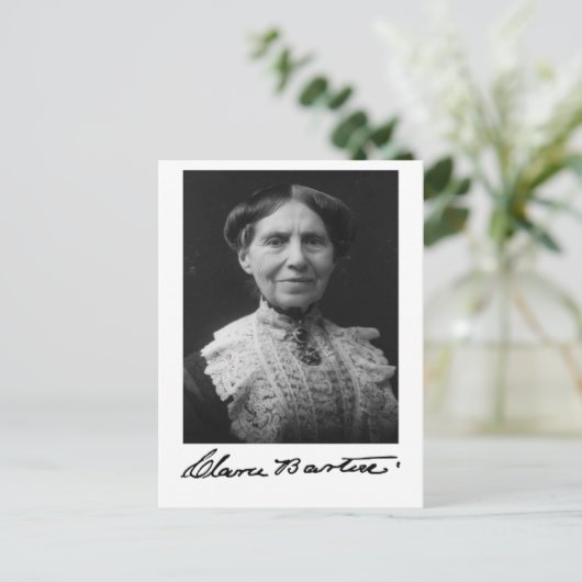 Portret van Clara Barton Briefkaart (Staand voorkant)