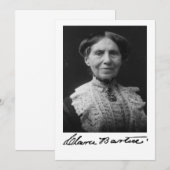 Portret van Clara Barton Kaart (Voorkant / Achterkant)