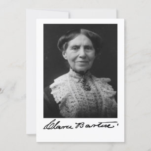 Portret van Clara Barton Kaart