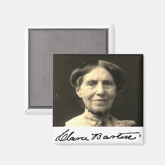 Portret van Clara Barton Magneet (Voorkant / Achterkant)