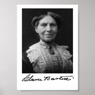 Portret van Clara Barton Poster