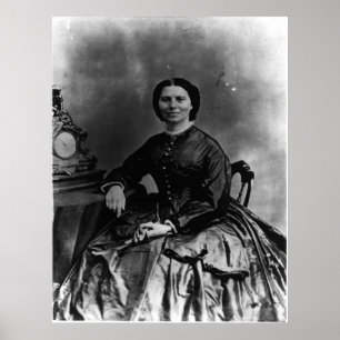 Portret van Clara Barton Poster