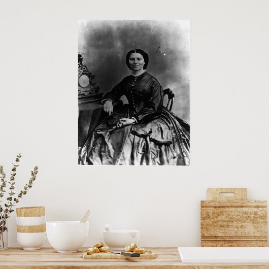Portret van Clara Barton Poster (Keuken)
