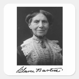 Portret van Clara Barton Square Sticker