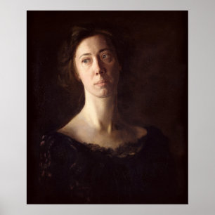 Portret van Clara J. Mather Poster