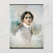 Portret van Clara Schumann 1853 Briefkaart (Voorkant)
