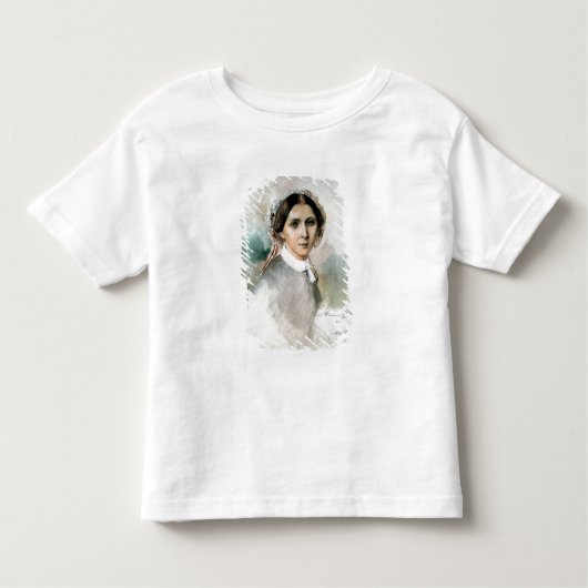 Portret van Clara Schumann 1853 Kinder Shirts (Voorkant)