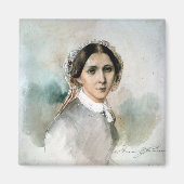 Portret van Clara Schumann 1853 Magneet (Voorkant)