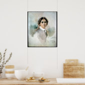 Portret van Clara Schumann 1853 Poster (Keuken)
