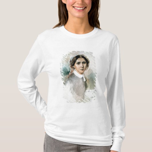 Portret van Clara Schumann 1853 T-shirt (Voorkant)
