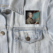 Portret van Claude Dupin Vierkante Button 5,1 Cm (In situ)
