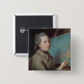 Portret van Claude Dupin Vierkante Button 5,1 Cm (Voorkant /achterkant)