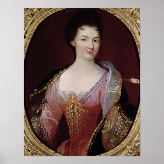 Portret van Claudine Alexandrine Guerin Poster (Voorkant)