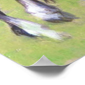 Portret van Clydesdale Mare en Foal Horse Poster (Hoek)