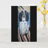 Portret van Cocker Spaniel schilderij door Alfred  Kaart (Gele Bloem)