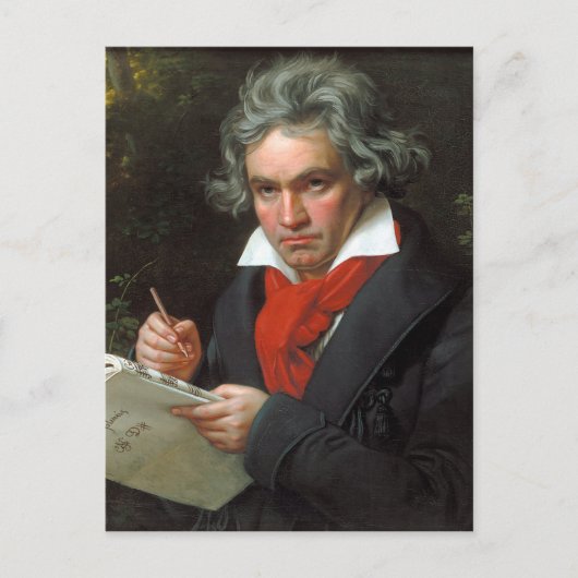  portret van componist Ludwig von Beethoven Briefkaart (Voorkant)
