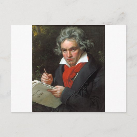  portret van componist Ludwig von Beethoven Briefkaart (Voorkant)