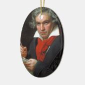  portret van componist Ludwig von Beethoven Keramisch Ornament (Links)