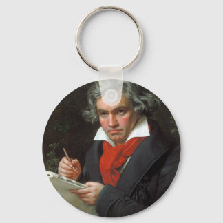 portret van componist Ludwig von Beethoven Sleutelhanger