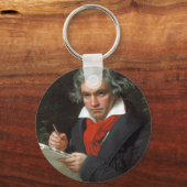 portret van componist Ludwig von Beethoven Sleutelhanger (Voorkant)