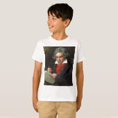  portret van componist Ludwig von Beethoven T-shirt (Voorkant volledig)