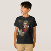 portret van componist Ludwig von Beethoven T-shirt (Voorkant volledig)