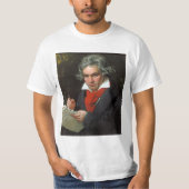  portret van componist Ludwig von Beethoven T-shirt (Voorkant)