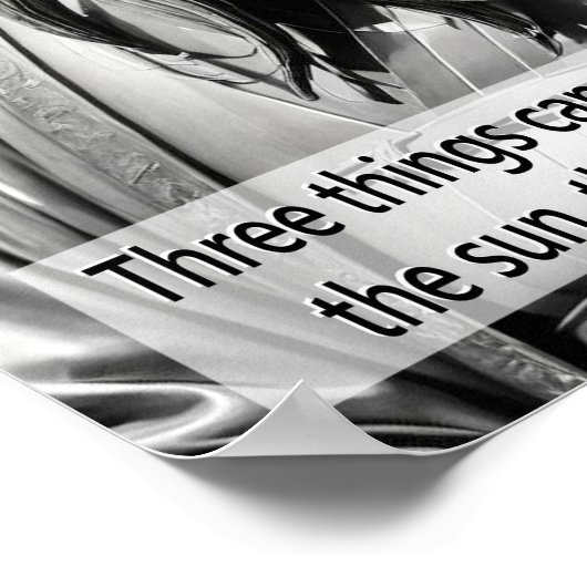 Portret van Confucius Poster (Hoek)