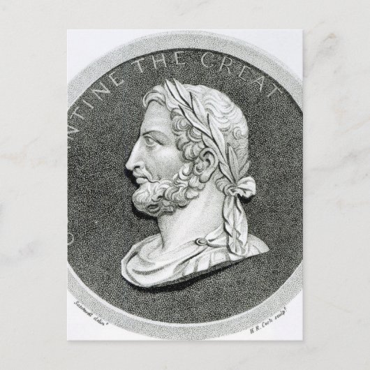 Portret van Constantine de Grote Briefkaart (Voorkant)