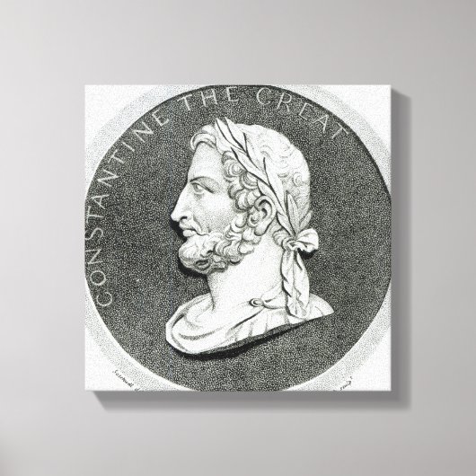 Portret van Constantine de Grote Canvas Afdruk (Voorkant)
