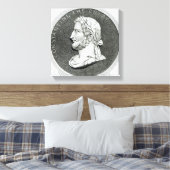 Portret van Constantine de Grote Canvas Afdruk (Insitu (Slaapkamer))