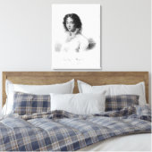 Portret van Constanze Mozart 1828 Canvas Afdruk (Insitu (Slaapkamer))