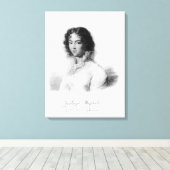 Portret van Constanze Mozart 1828 Canvas Afdruk (Insitu (Houten vloer))