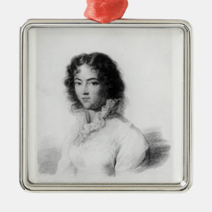 Portret van Constanze Mozart 1828 Metalen Ornament