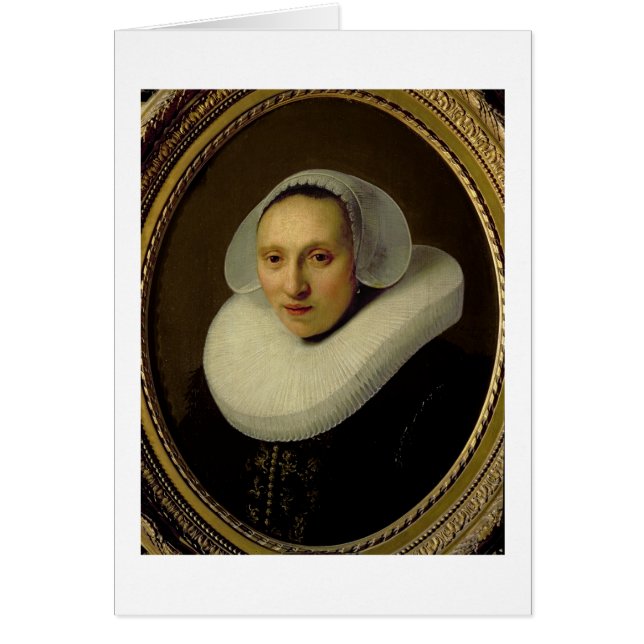 Portret van Cornelia Pronck, echtgenote van Albert (Voorkant)