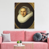 Portret van Cornelia Pronck, vrouw van Albert Cuyp Canvas Afdruk (Insitu (Woonkamer))