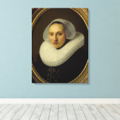 Portret van Cornelia Pronck, vrouw van Albert Cuyp Canvas Afdruk (Insitu (Houten vloer))