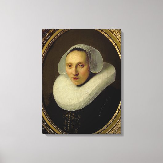 Portret van Cornelia Pronck, vrouw van Albert Cuyp Canvas Afdruk (Voorkant)