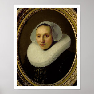Portret van Cornelia Pronck, vrouw van Albert Cuyp Poster