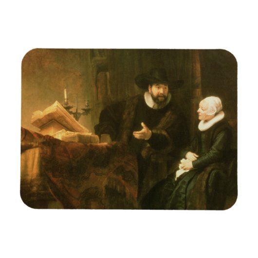 Portret van Cornelius Anslo en zijn vrouw, 1641 (o Magneet (Horizontaal)