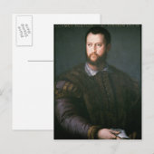 Portret van Cosimo I de'Medici, 16e eeuw Briefkaart (Voorkant / Achterkant)