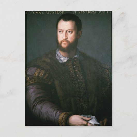 Portret van Cosimo I de'Medici, 16e eeuw Briefkaart (Voorkant)