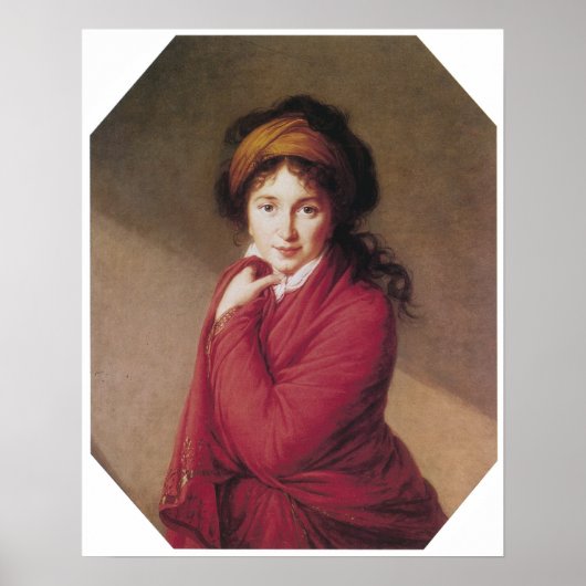 Portret van Countess Golovin, Vigee-Lebrun Poster (Voorkant)