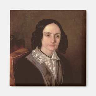 Portret van Countess Maria Volkonskaja 1848 Magneet