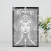 Portret van Cyiria Midnight Bright Briefpapier (Staand voorkant)