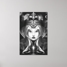Portret van Cyiria Midnight Bright Canvas Print
