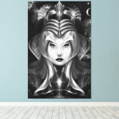 Portret van Cyiria Midnight Bright Canvas Print (Insitu (Houten vloer))