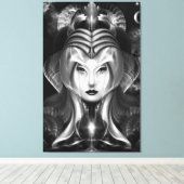 Portret van Cyiria Midnight Bright Canvas Print (Insitu (Houten vloer))
