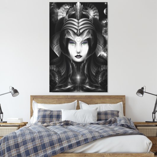 Portret van Cyiria Midnight Canvas (Insitu (Slaapkamer))